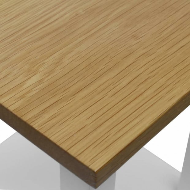 Tall Chest Of Drawers 26x26x94 Cm Solid Oak Wood Image 5
