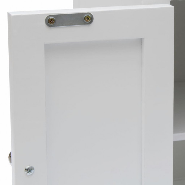 Tall Chest Of Drawers 26x26x94 Cm Solid Oak Wood Image 7