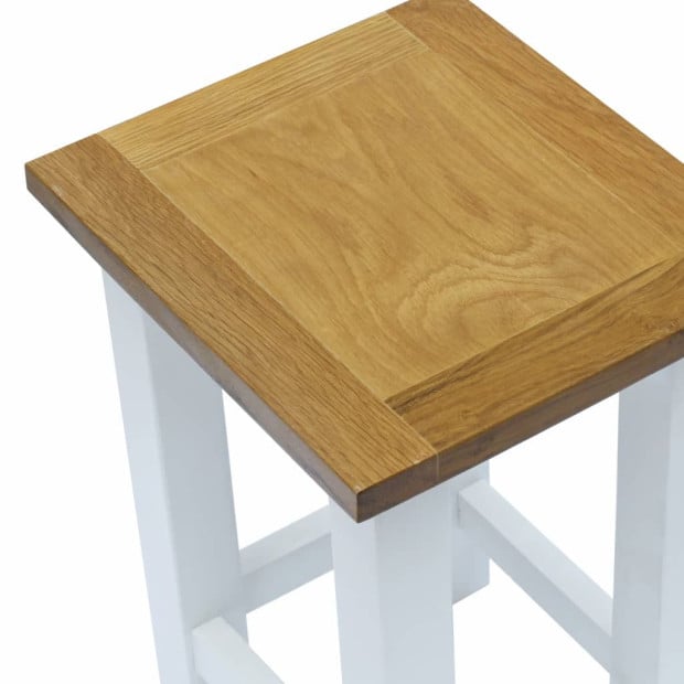 End Table 27x24x37 Cm Solid Wood Image 3