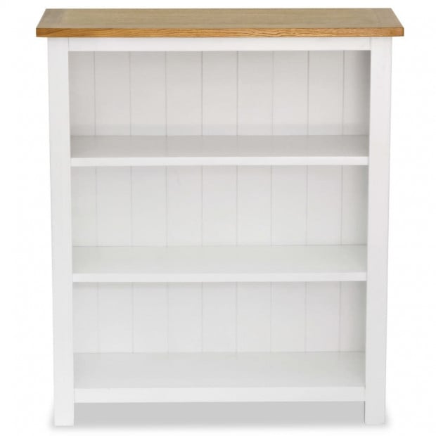 3-tier Bookcase 72x22,5x82 Cm Solid Oak Wood Image 2