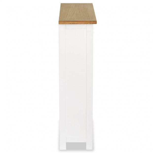 3-tier Bookcase 72x22,5x82 Cm Solid Oak Wood Image 3