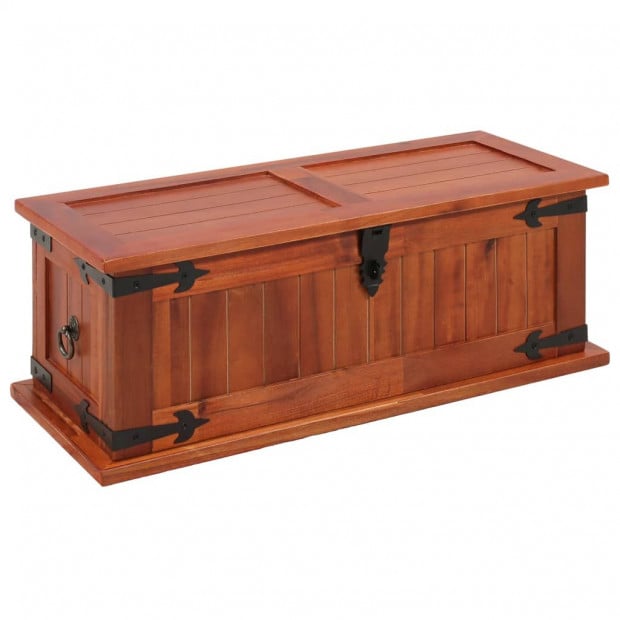 Storage Chest 60x25x22 Cm Solid Acacia Wood