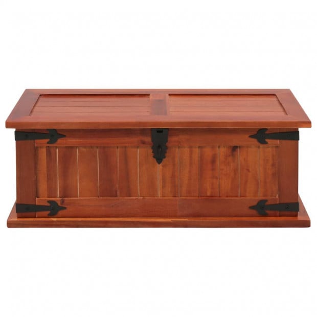 Storage Chest 60x25x22 Cm Solid Acacia Wood Image 5