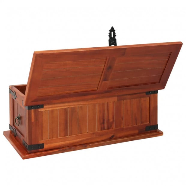 Storage Chest 60x25x22 Cm Solid Acacia Wood Image 9