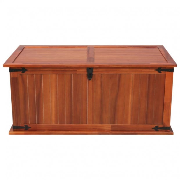 Storage Chest 79x34x32 Cm Solid Acacia Wood Image 5