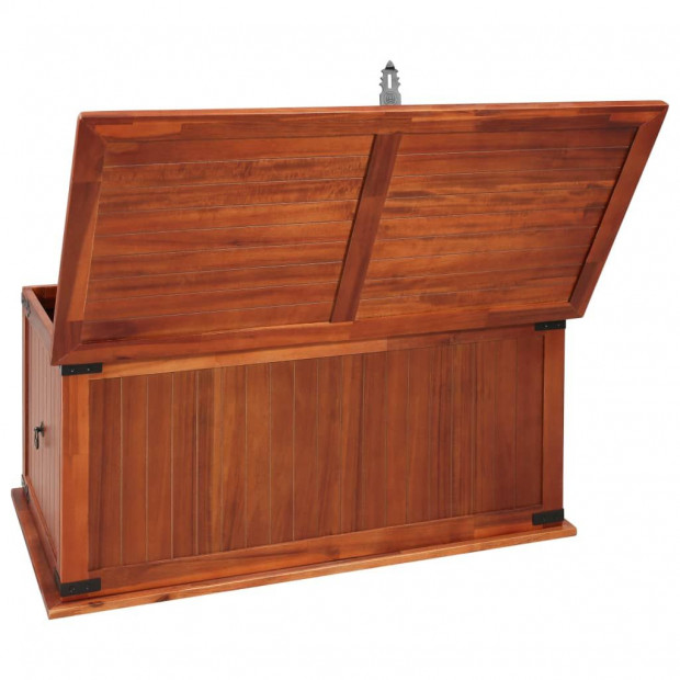 Storage Chest 79x34x32 Cm Solid Acacia Wood Image 8