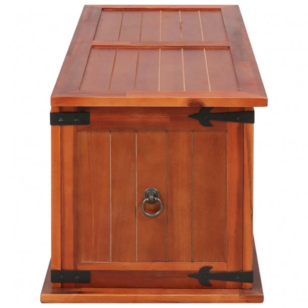 Storage Chest 90x45x40 Cm Solid Acacia Wood Image 6
