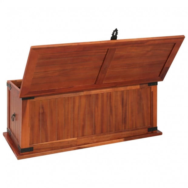 Storage Chest 90x45x40 Cm Solid Acacia Wood Image 9