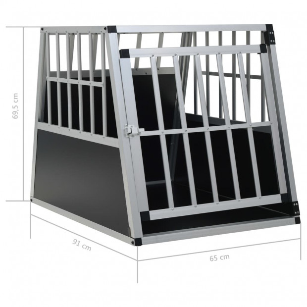 Dog Cage With Single Door 65x91x69.5 Cm Image 11