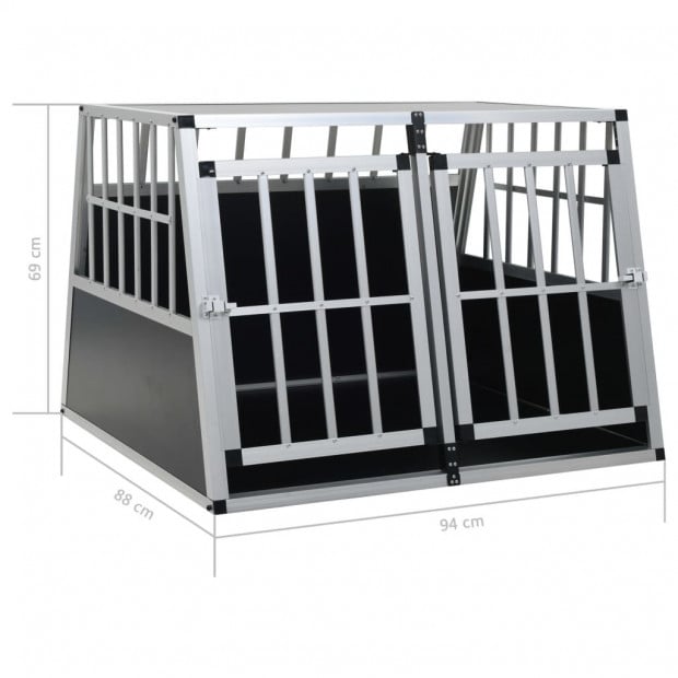 Dog Cage With Double Door 94x88x69 Cm Image 11