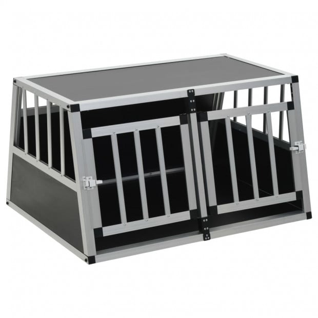 Dog Cage With Double Door 89x69x50 Cm Image 3