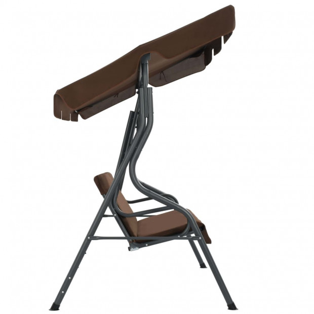 Garden Swing Chair Coffee 170x110x153 Cm Image 3