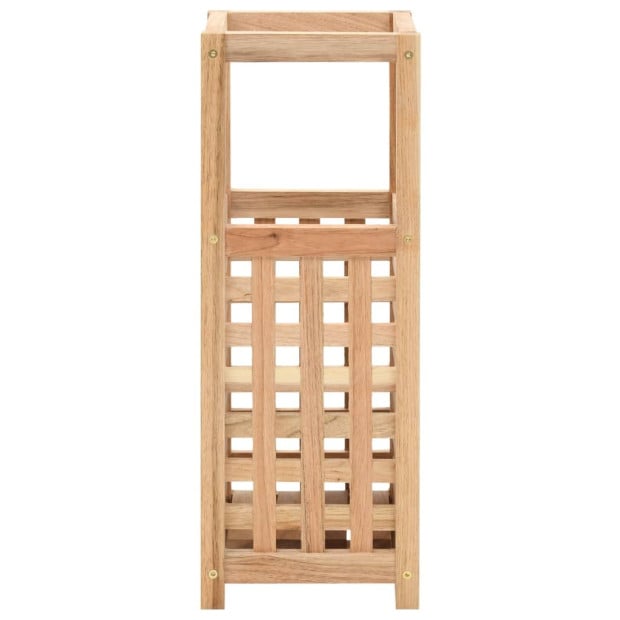Umbrella Stand Solid Walnut Wood 18x18x50 Cm Image 2