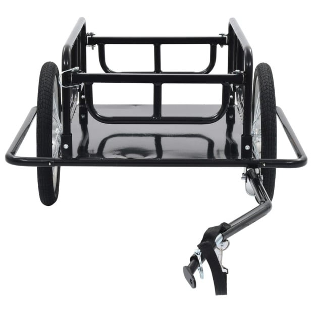 Bike Cargo Trailer 130x73x48.5 cm Steel Black Image 3