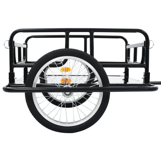 Bike Cargo Trailer 130x73x48.5 cm Steel Black Image 7