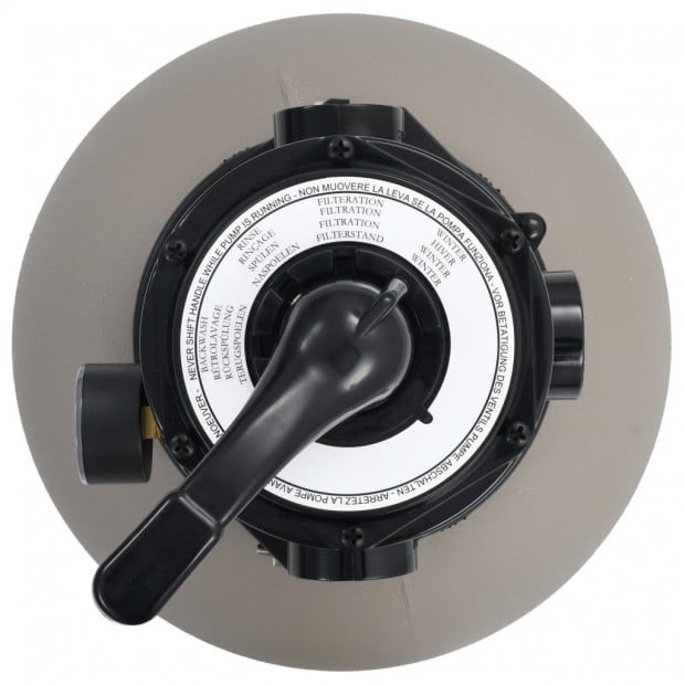 Pool Sand Filter With 4 Position Valve Grey 350 Mm Image 2