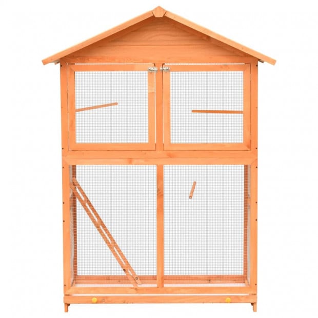 Bird Cage Solid Pine & Fir Wood 120x60x168 Cm Image 2