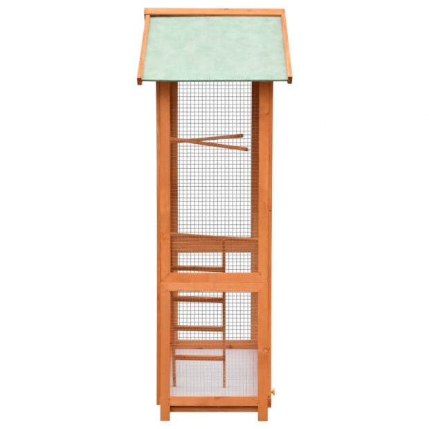 Bird Cage Solid Pine & Fir Wood 120x60x168 Cm Image 4