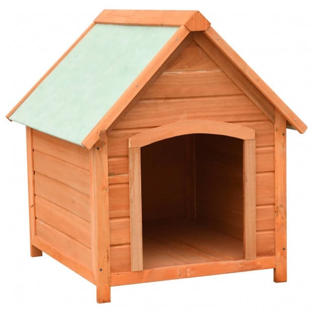 Dog House Solid Pine & Fir Wood 72x85x82 Cm