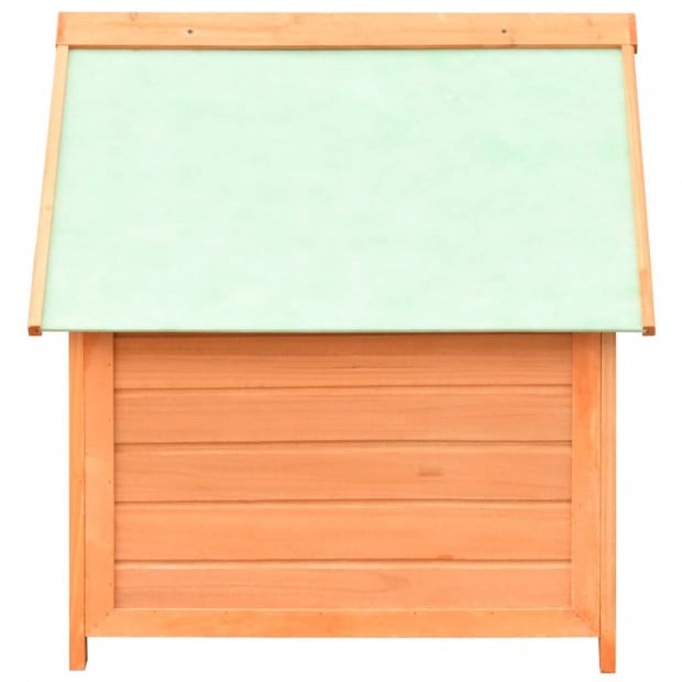 Dog House Solid Pine & Fir Wood 72x85x82 Cm Image 4