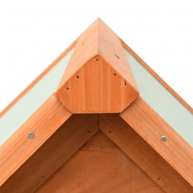 Dog House Solid Pine & Fir Wood 72x85x82 Cm Image 5