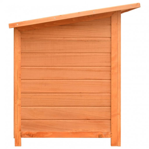 Dog Cage Solid Pine & Fir Wood 120x77x86 Cm Image 8