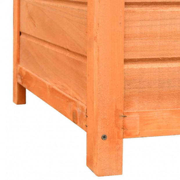 Dog Cage Solid Pine & Fir Wood 120x77x86 Cm Image 10