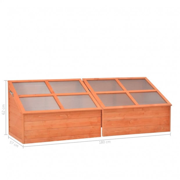 Greenhouse Wood 180x57x62 Cm Image 9