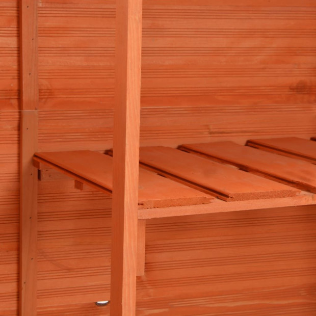Garden Storage Shed 120x50x91 Cm Wood Image 2