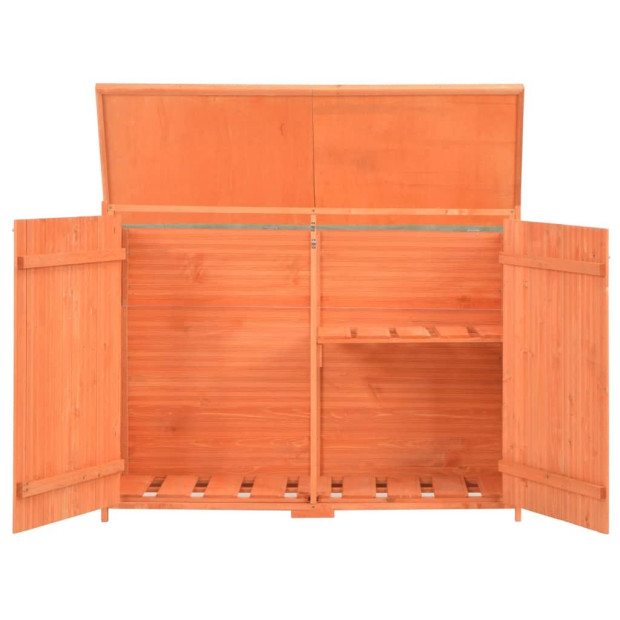 Garden Storage Shed 120x50x91 Cm Wood Image 4