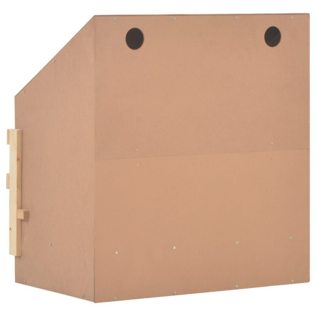 Chicken Laying Nest 2 Compartments 63x40x65 Cm Solid Pine Wood Image 8