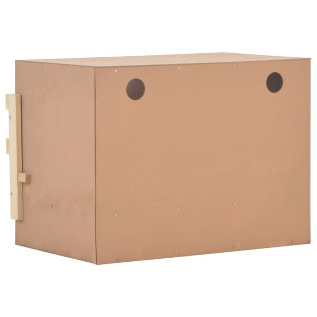 Chicken Laying Nest 2 Compartments 63x40x45 Cm Solid Pine Wood Image 8