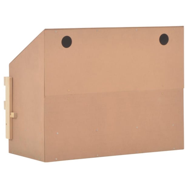 Chicken Laying Nest 3 Compartments 72x33x54 Cm Solid Pine Wood Image 8