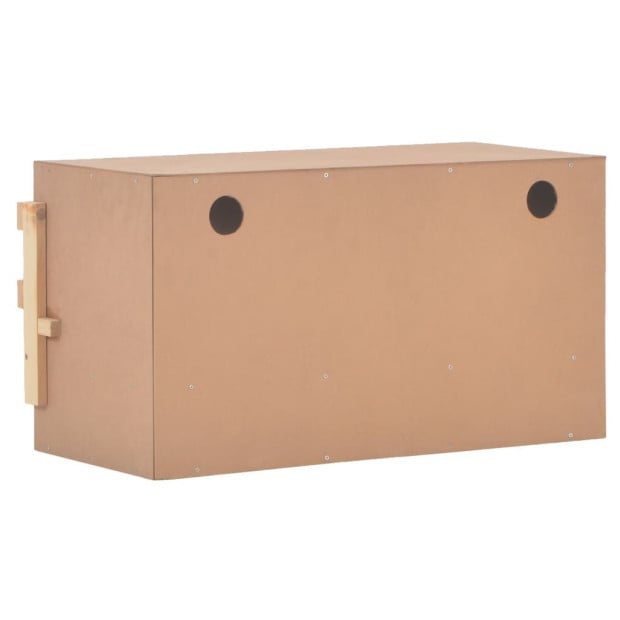 Chicken Laying Nest 3 Compartments 72x33x38 Cm Solid Pine Wood Image 8