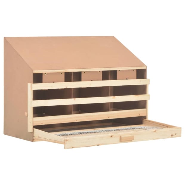 Chicken Laying Nest 3 Compartments 93x40x65 Cm Solid Pine Wood Image 5