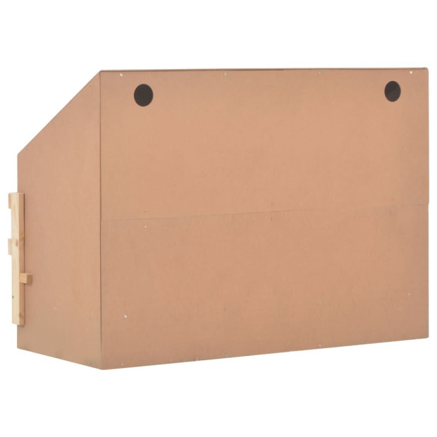 Chicken Laying Nest 3 Compartments 93x40x65 Cm Solid Pine Wood Image 8