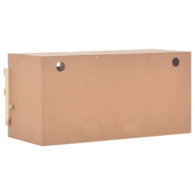 Chicken Laying Nest 3 Compartments 96x40x45 Cm Solid Pine Wood Image 8