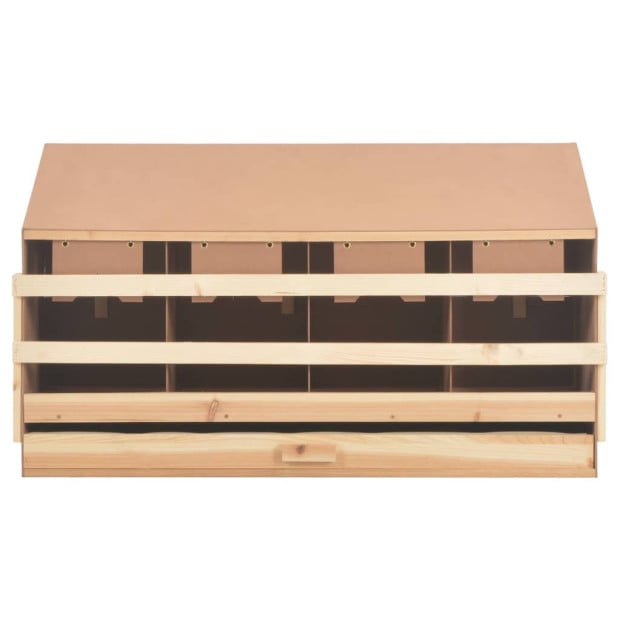 Chicken Laying Nest 4 Compartments 106x40x59 Cm Solid Pine Wood Image 5