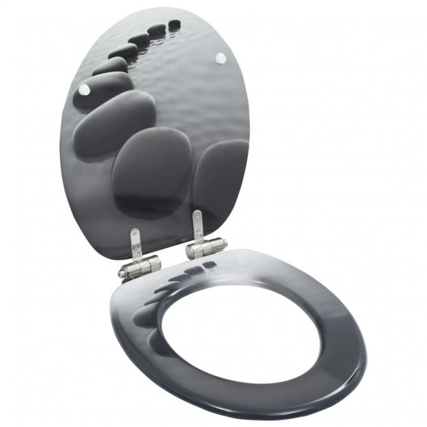 Toilet Seat With Soft Close Lid Mdf Stones Design