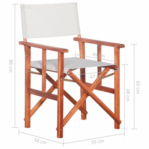 Directors Chair Solid Acacia Wood Image 9