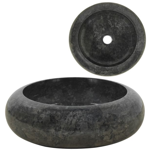 Sink 40x12 Cm Marble Black