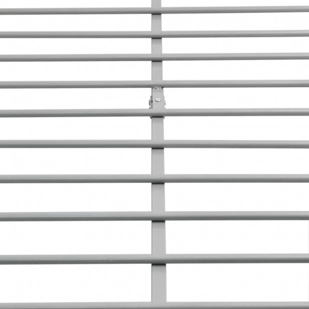 Bed Frame Grey Metal Double Size Image 6