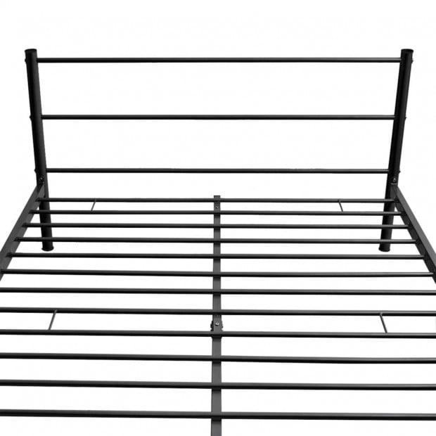 Bed Frame Black Metal Double Size Image 5