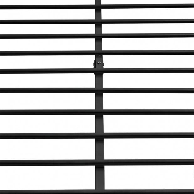 Bed Frame Black Metal Double Size Image 6