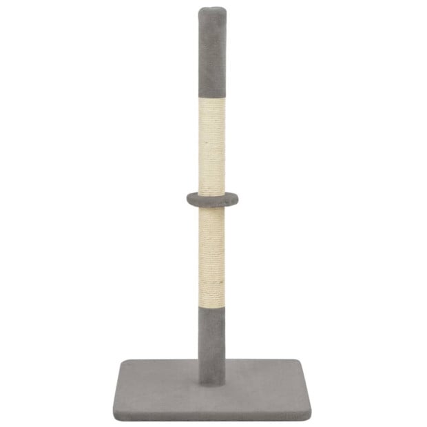 Cat Scratching Post Grey 40x40x80 Cm Sisal Image 2