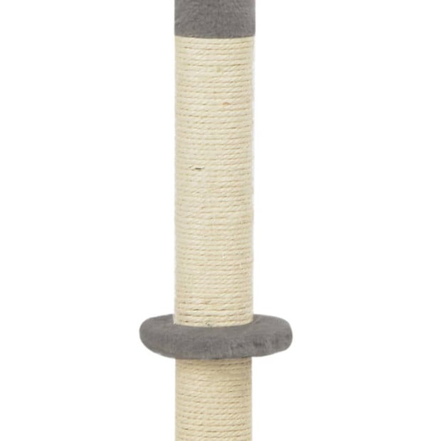 Cat Scratching Post Grey 40x40x80 Cm Sisal Image 4