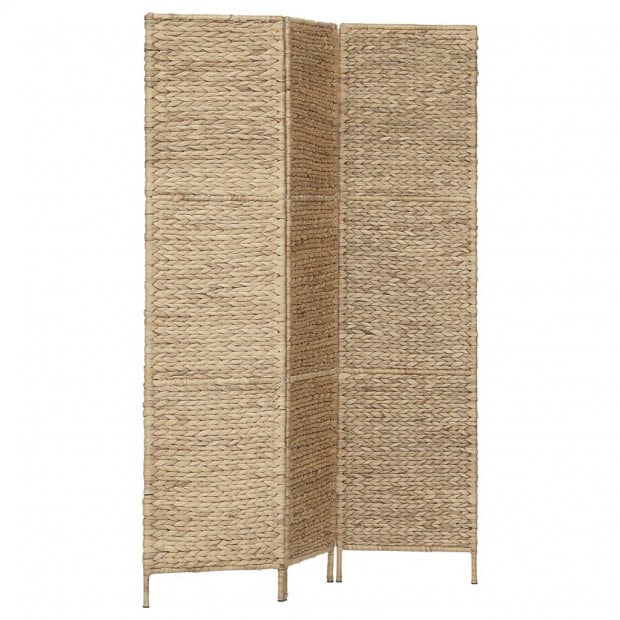 3-panel Room Divider 116x160 Cm Water Hyacinth Image 2