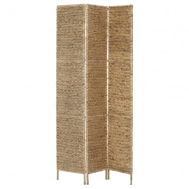 3-panel Room Divider 116x160 Cm Water Hyacinth Image 3