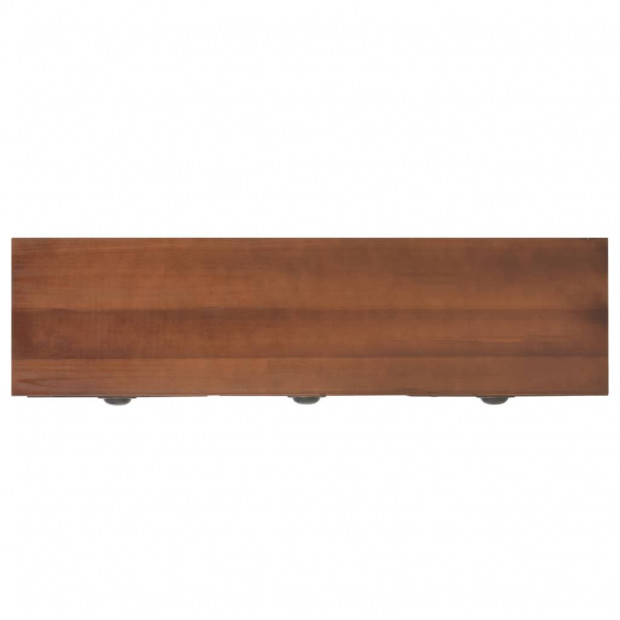 Console Table With 3 Drawers 120x30x76 Cm Solid Fir Wood Image 6
