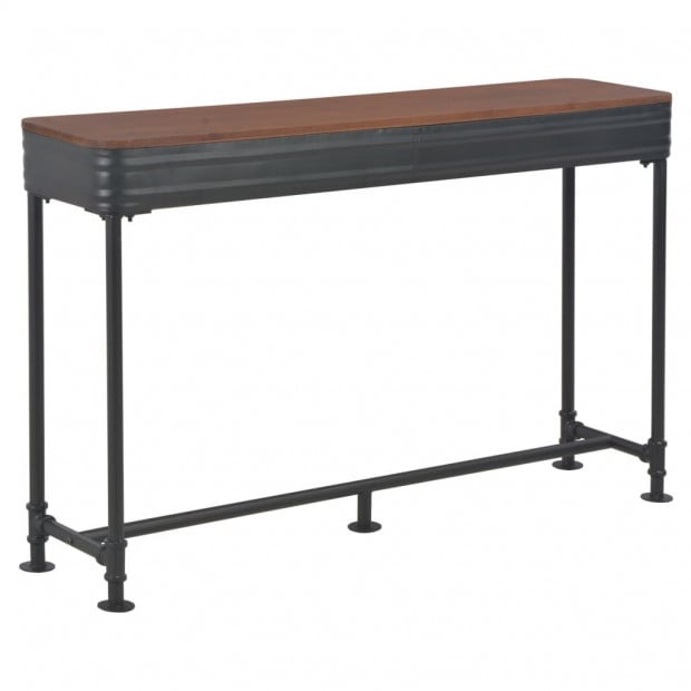 Console Table With 2 Drawers 120x30x75 Cm Solid Fir Wood Image 5